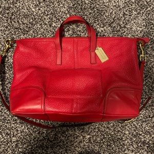 Authentic Red Coach Purse
